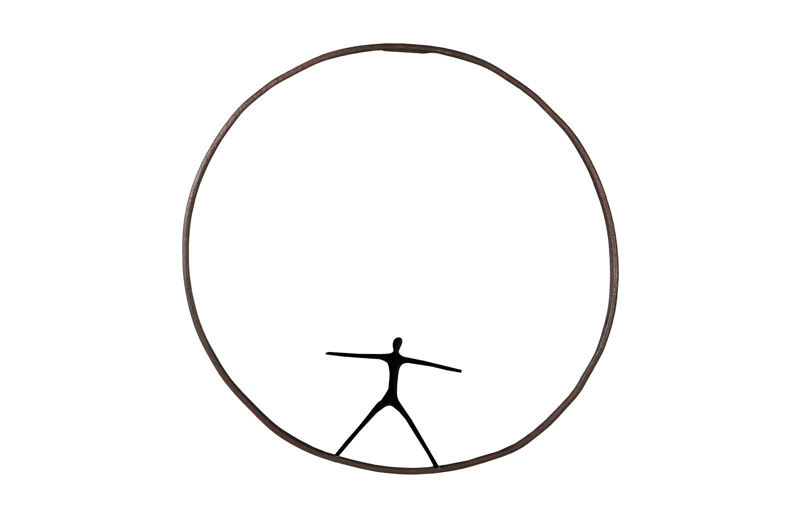 Phillips Collection Home Phillips Collection Olympic Figure in Iron Ring, Black, Rust, Style B