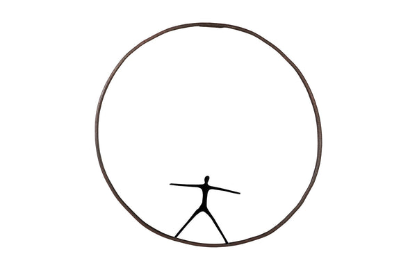 Phillips Collection Home Phillips Collection Olympic Figure in Iron Ring, Black, Rust, Style B