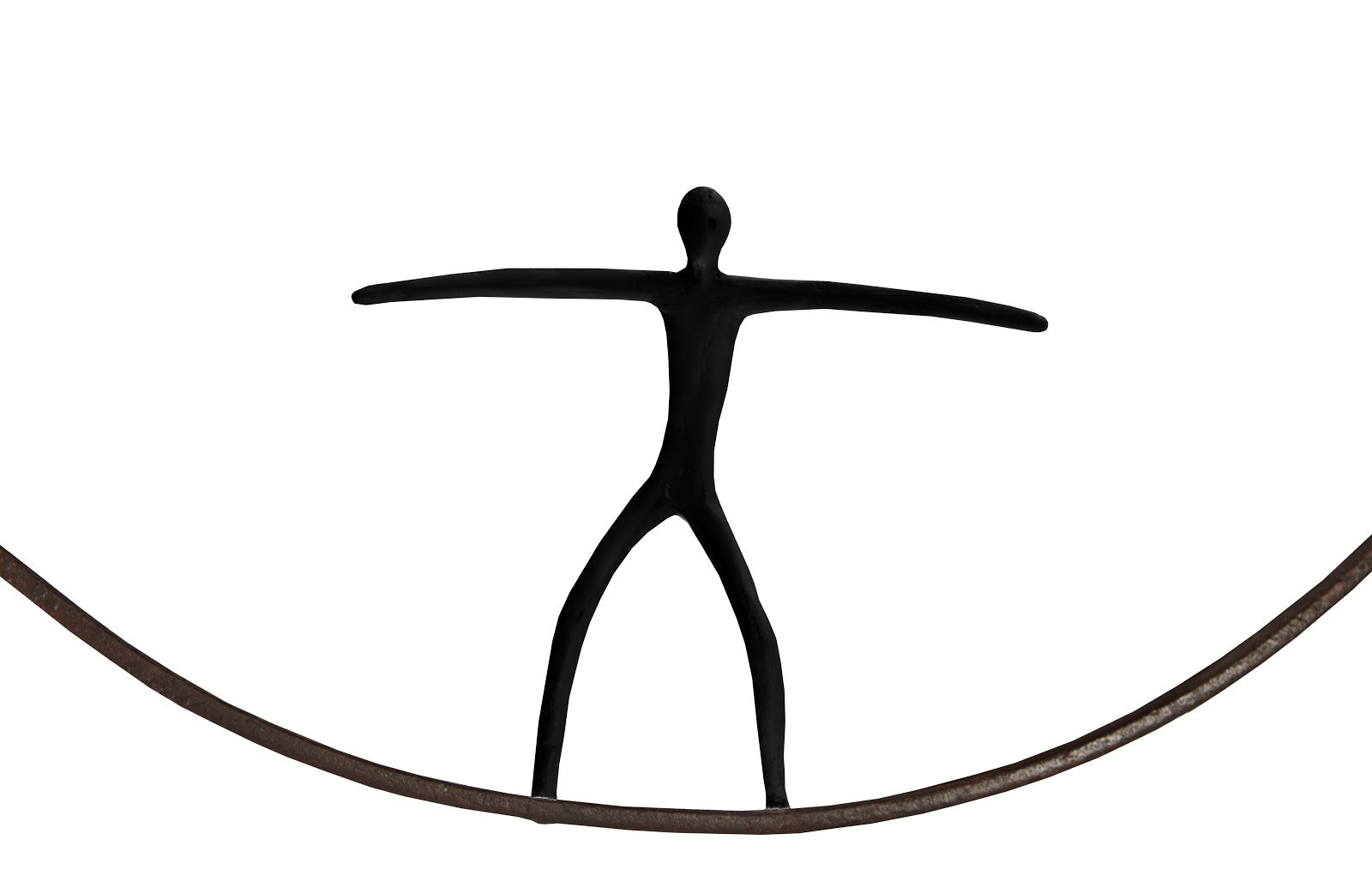 Phillips Collection Home Phillips Collection Olympic Figure in Iron Ring, Black, Rust,  Style C