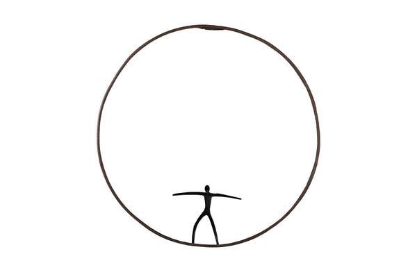 Phillips Collection Home Phillips Collection Olympic Figure in Iron Ring, Black, Rust,  Style C