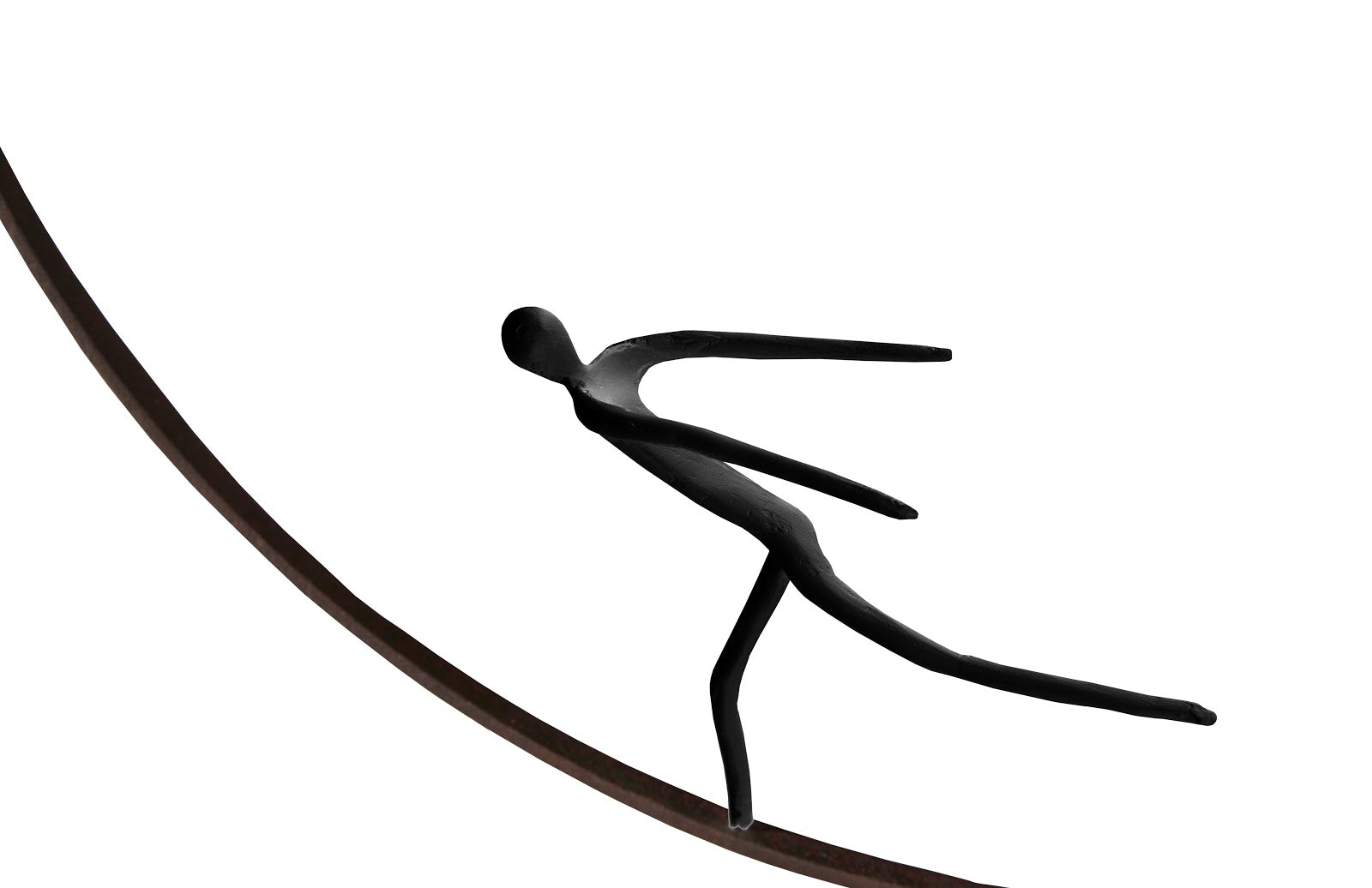 Phillips Collection Home Phillips Collection Olympic Figure in Iron Ring, Black, Rust, Style E