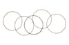 Phillips Collection Home Phillips Collection Olympic Wall Hanging, Reclaimed Oil Drums Rims, 5 Rings