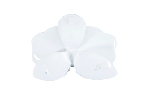 Phillips Collection Home Phillips Collection Orchid Flower Wall Decor, White, Metal