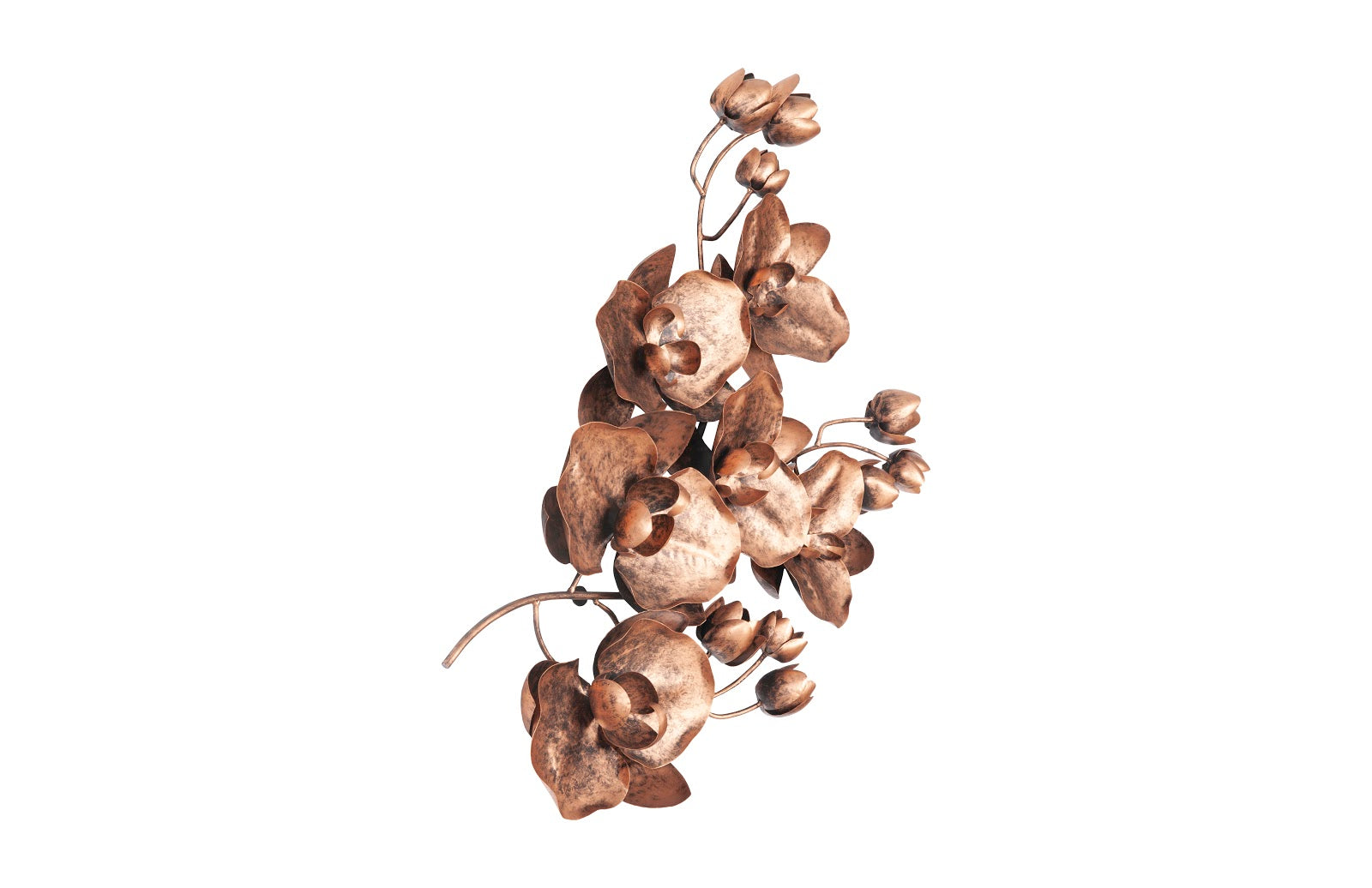 Phillips Collection Home Phillips Collection Orchid Sprig Wall Art, Medium, Metal, Copper/Black