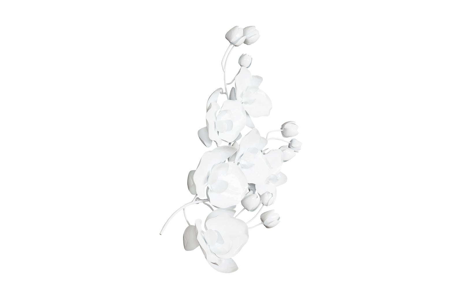 Phillips Collection Home Phillips Collection Orchid Sprig Wall Art, Medium, Metal, White