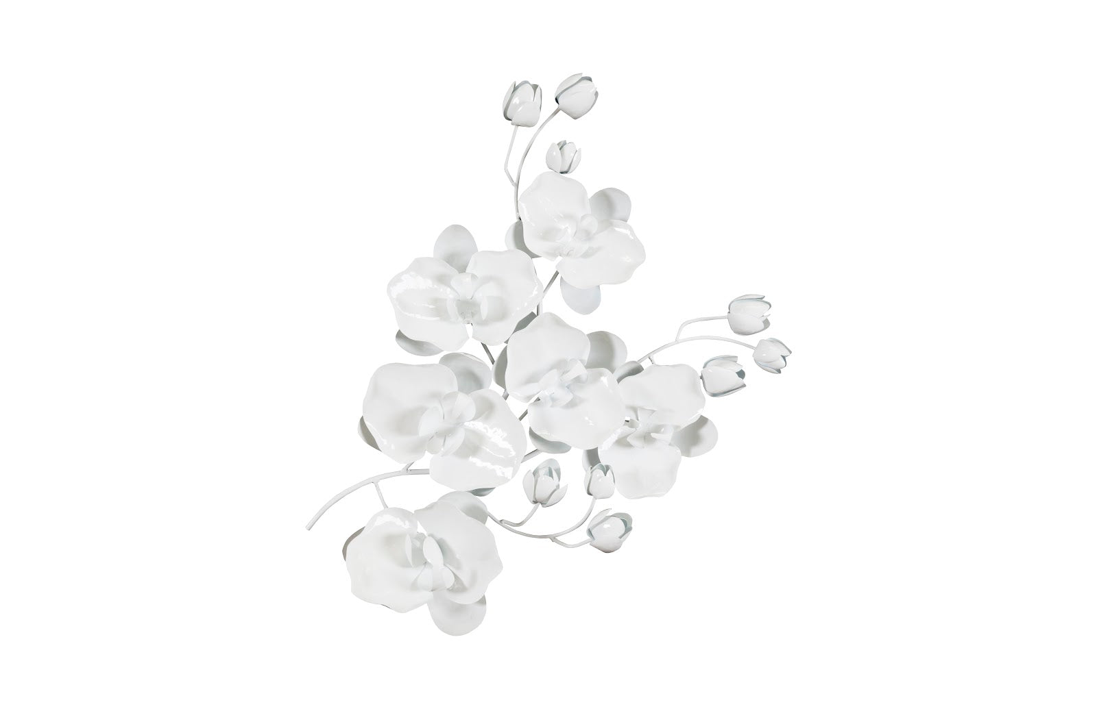 Phillips Collection Home Phillips Collection Orchid Sprig Wall Art, Medium, Metal, White