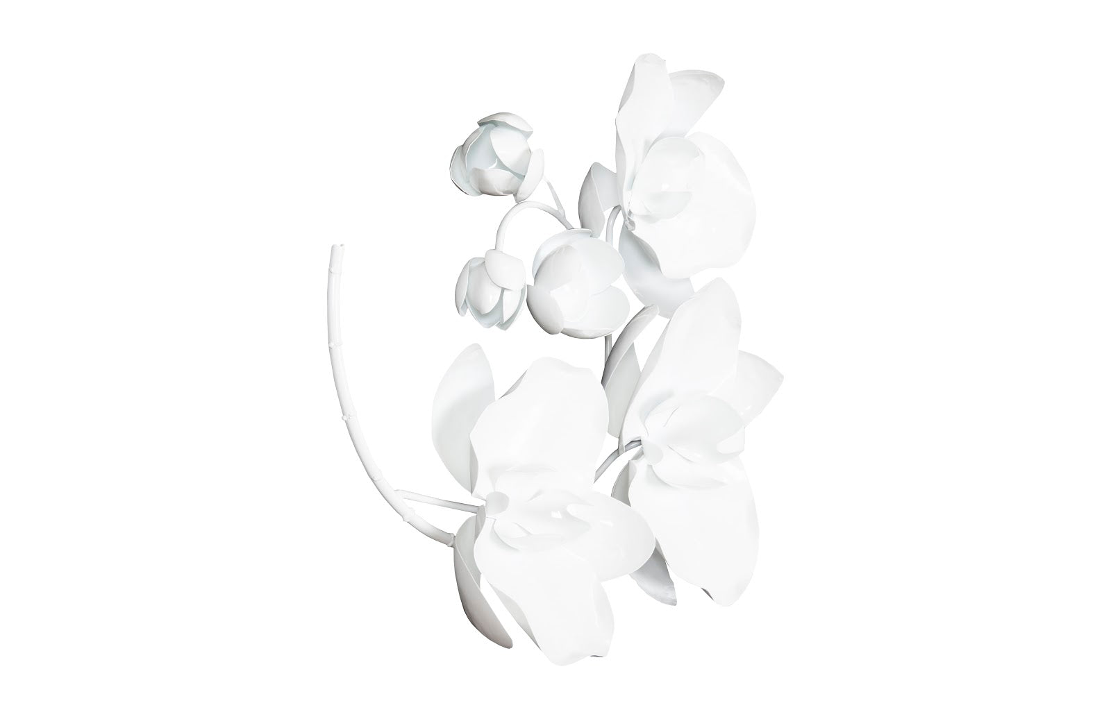Phillips Collection Home Phillips Collection Orchid Sprig Wall Art, Small, Metal, White