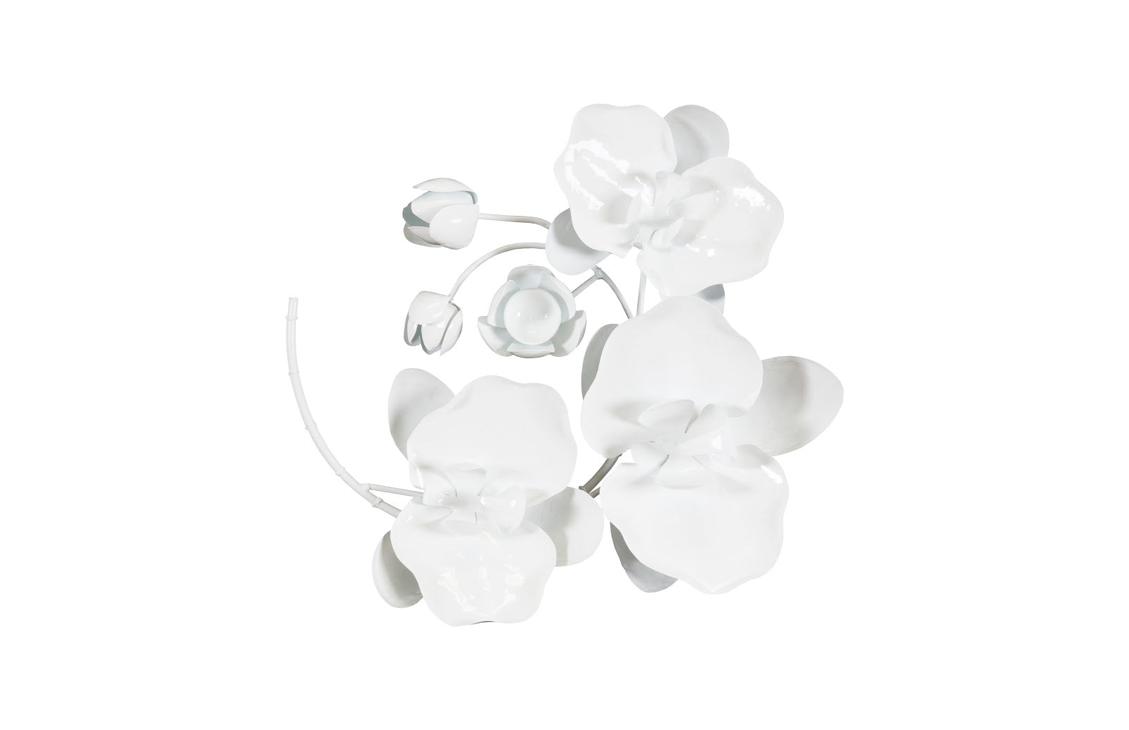 Phillips Collection Home Phillips Collection Orchid Sprig Wall Art, Small, Metal, White