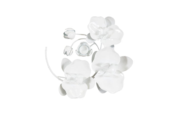 Phillips Collection Home Phillips Collection Orchid Sprig Wall Art, Small, Metal, White