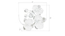 Phillips Collection Home Phillips Collection Orchid Sprig Wall Art, Small, Metal, White
