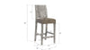 Phillips Collection Home Phillips Collection Origins Counter Stool, Gray Stone