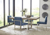 Phillips Collection Home Oversized LTL - Rate to be Quoted Phillips Collection Origins Dining Table, Gray Stone, Square, Brushed Stainless Steel Base