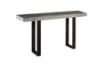 Phillips Collection Home Oversized LTL - Rate to be Quoted Phillips Collection Origins Straight Edge Console Table, Metal U Legs, Gray Stone Finish