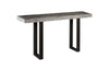 Phillips Collection Home Oversized LTL - Rate to be Quoted Phillips Collection Origins Straight Edge Console Table, Metal U Legs, Gray Stone Finish
