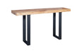 Phillips Collection Home Oversized LTL - Rate to be Quoted Phillips Collection Origins Straight Edge Console Table, Metal U Legs, Matte, Black