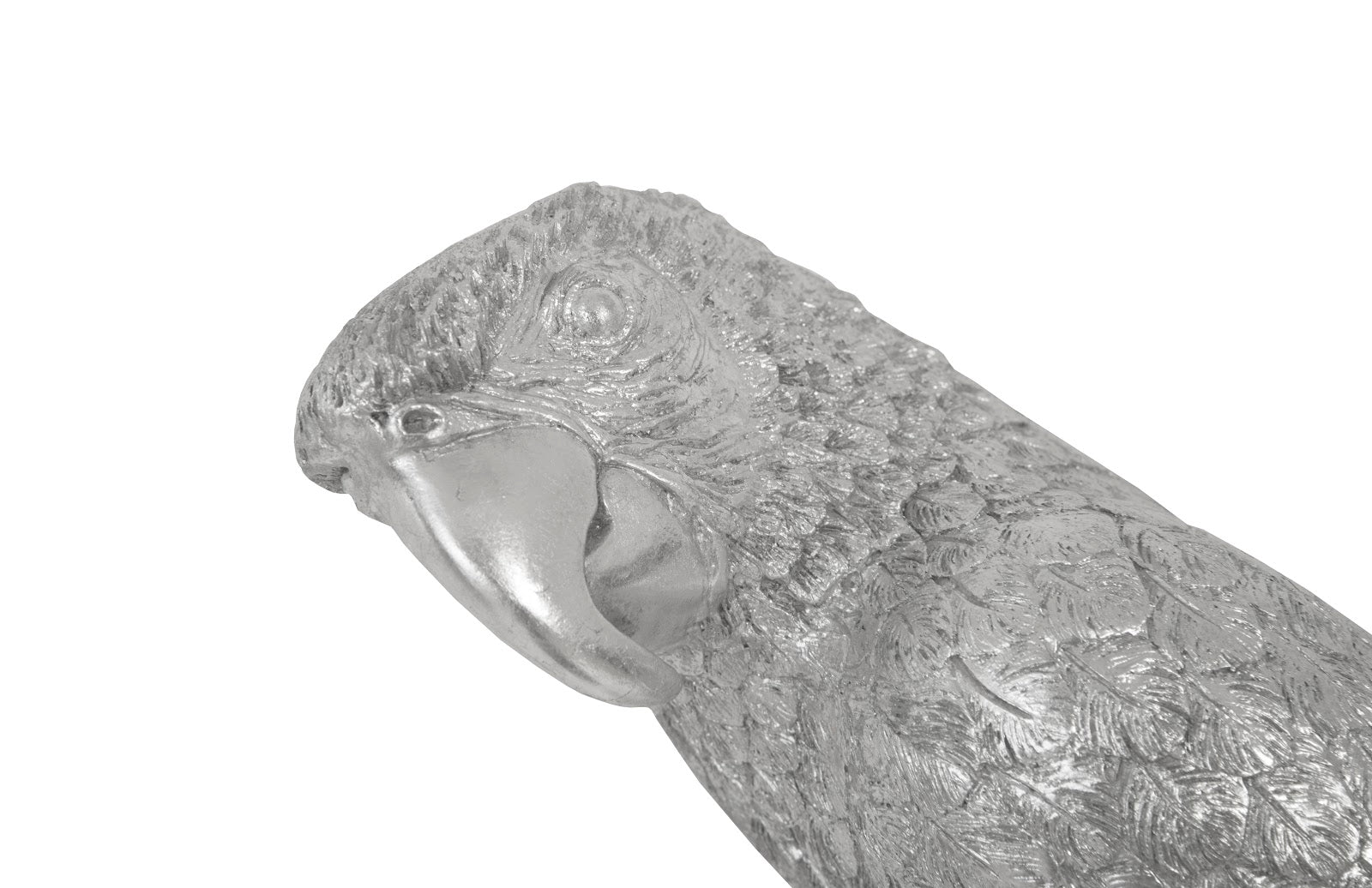 Phillips Collection Home Phillips Collection Parrot Looking Left Wall Art, Resin, Silver Leaf