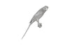 Phillips Collection Home Phillips Collection Parrot Looking Right Wall Art, Resin, Silver Leaf