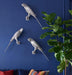 Phillips Collection Home Phillips Collection Parrot Looking Right Wall Art, Resin, Silver Leaf