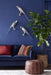 Phillips Collection Home Phillips Collection Parrot Looking Right Wall Art, Resin, Silver Leaf