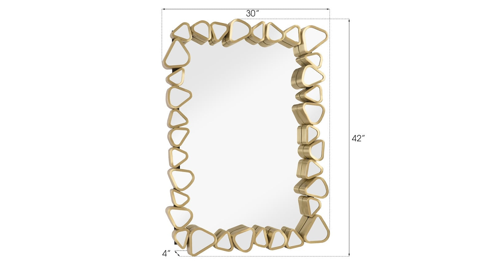 Phillips Collection Home Oversized LTL - Rate to be Quoted Phillips Collection Pebble Mirror, Rectangle