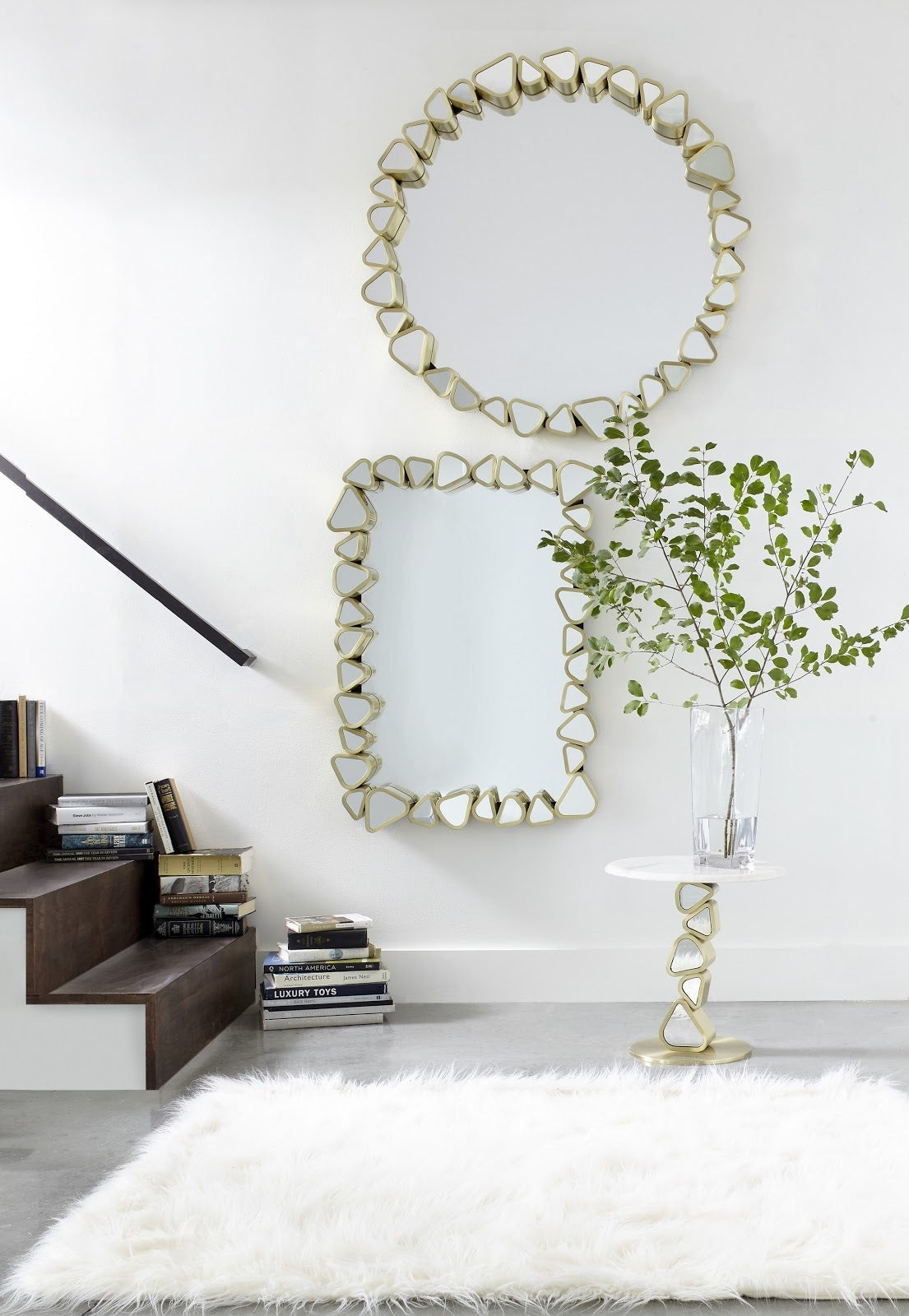 Phillips Collection Home Oversized LTL - Rate to be Quoted Phillips Collection Pebble Mirror, Round