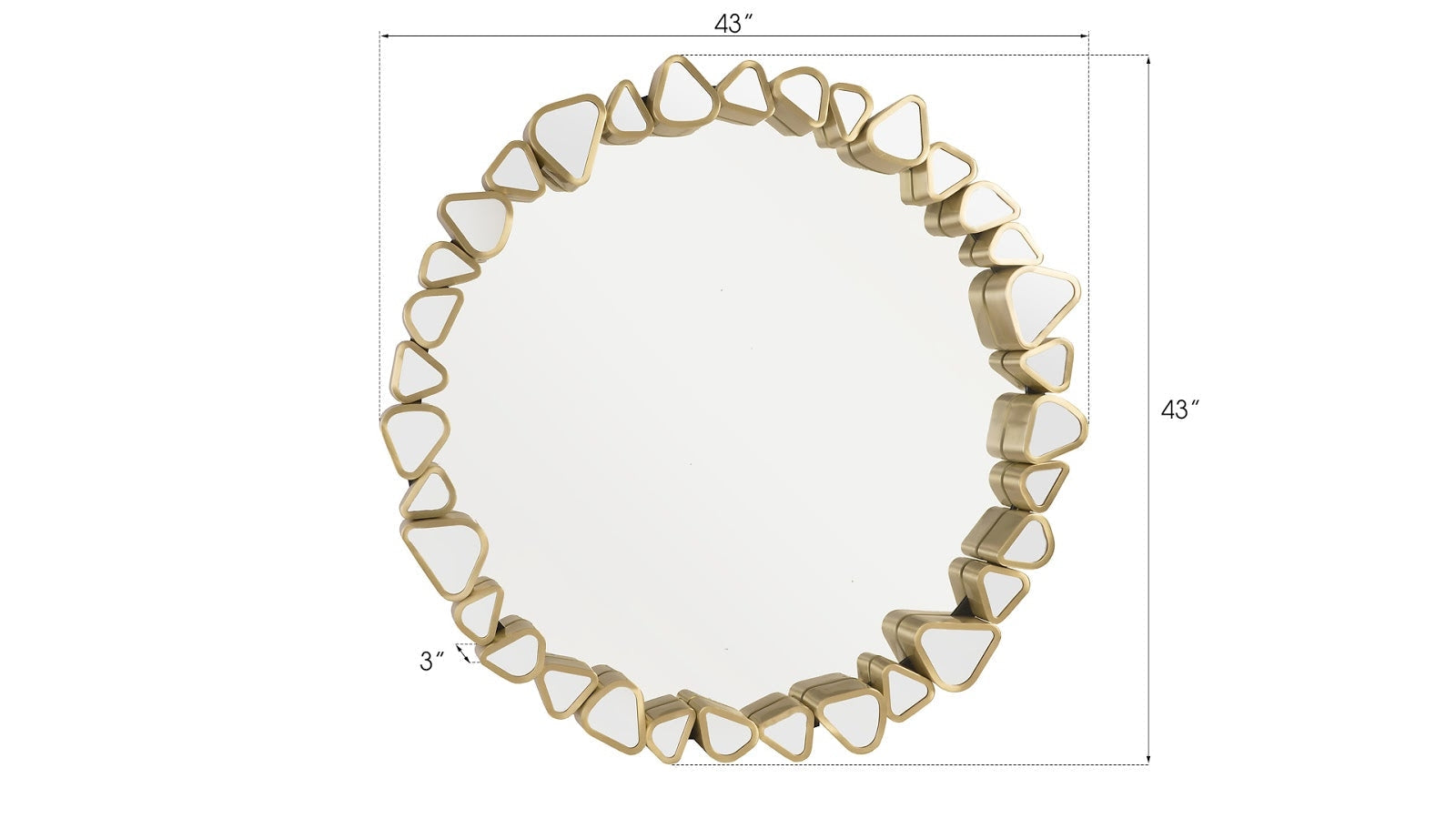 Phillips Collection Home Oversized LTL - Rate to be Quoted Phillips Collection Pebble Mirror, Round