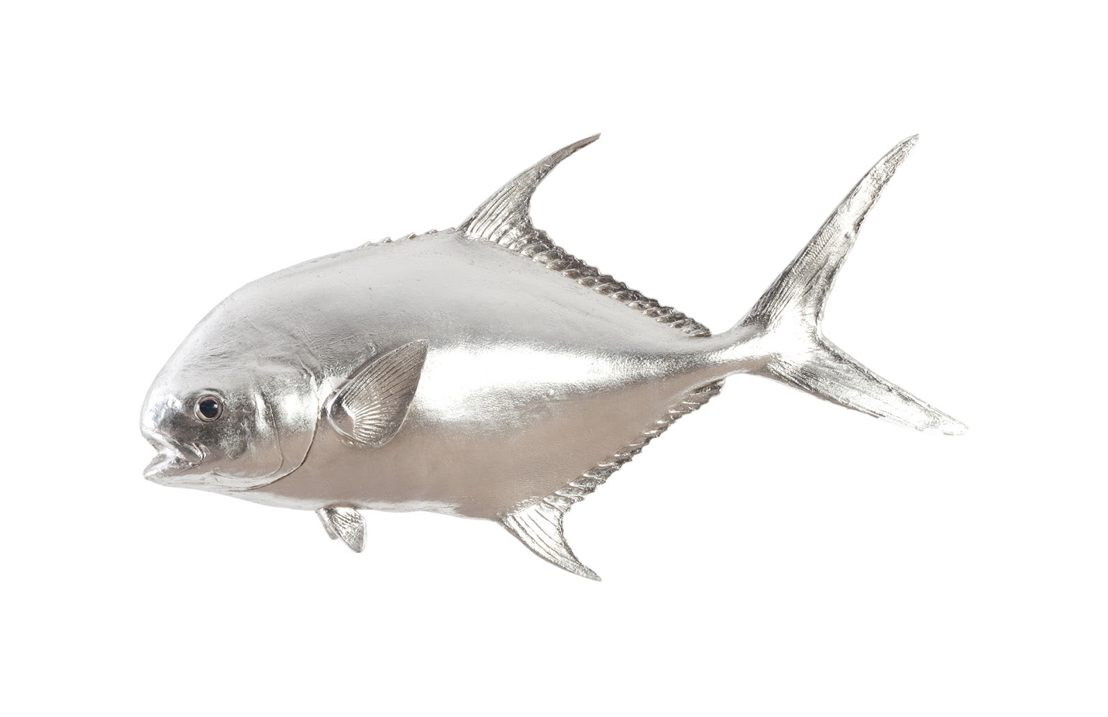 Phillips Collection Home Phillips Collection Permit Fish Wall Sculpture, Resin, Silver Leaf