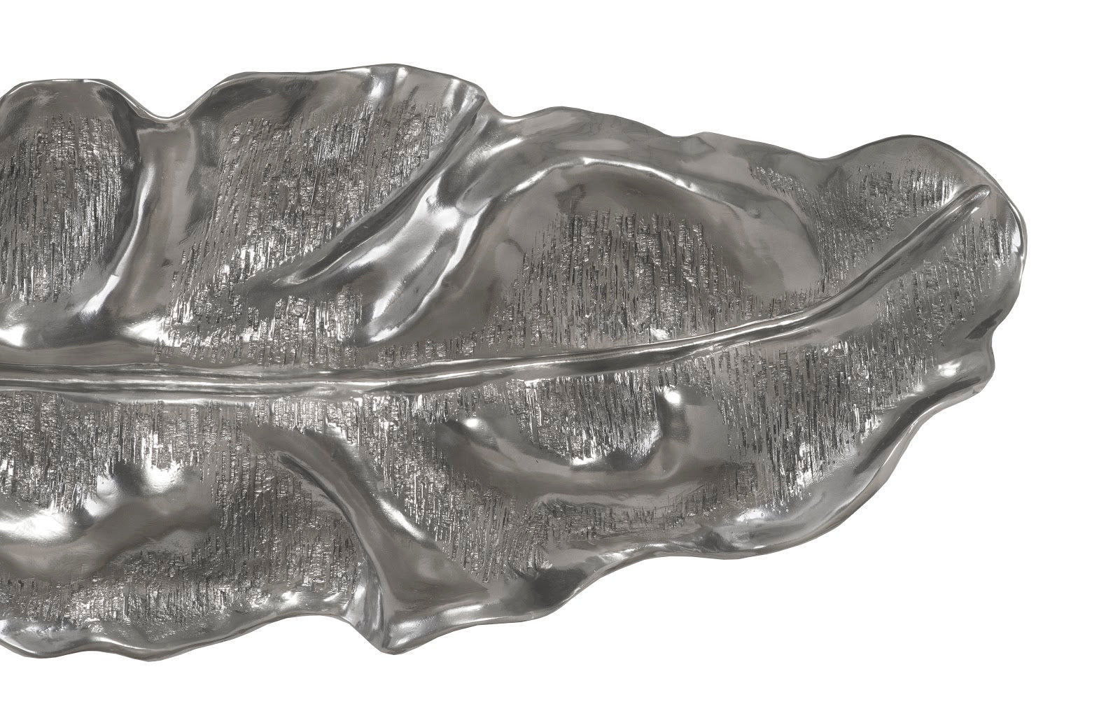 Phillips Collection Home Oversized LTL - Rate to be Quoted Phillips Collection Petiole Wall Leaf, Liquid Silver, Colossal, Version A