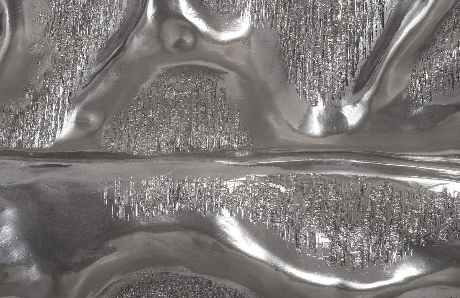 Phillips Collection Home Oversized LTL - Rate to be Quoted Phillips Collection Petiole Wall Leaf, Liquid Silver, Colossal, Version A