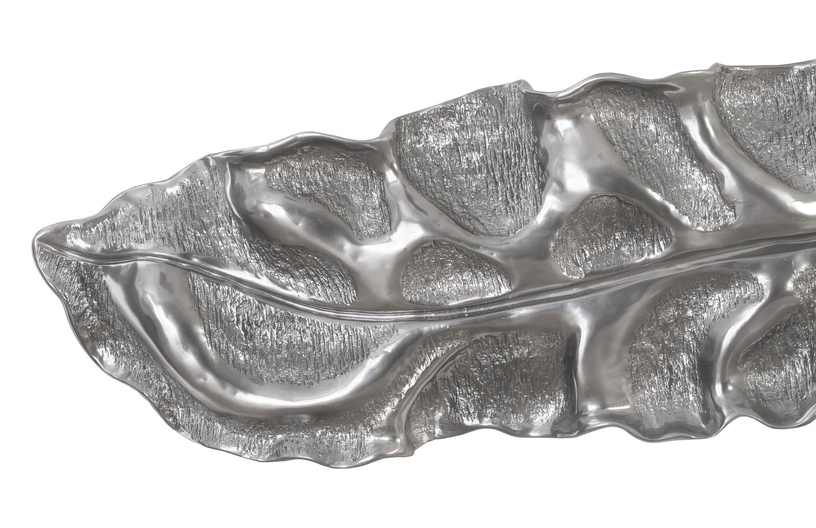 Phillips Collection Home Oversized LTL - Rate to be Quoted Phillips Collection Petiole Wall Leaf, Liquid Silver, Colossal, Version B