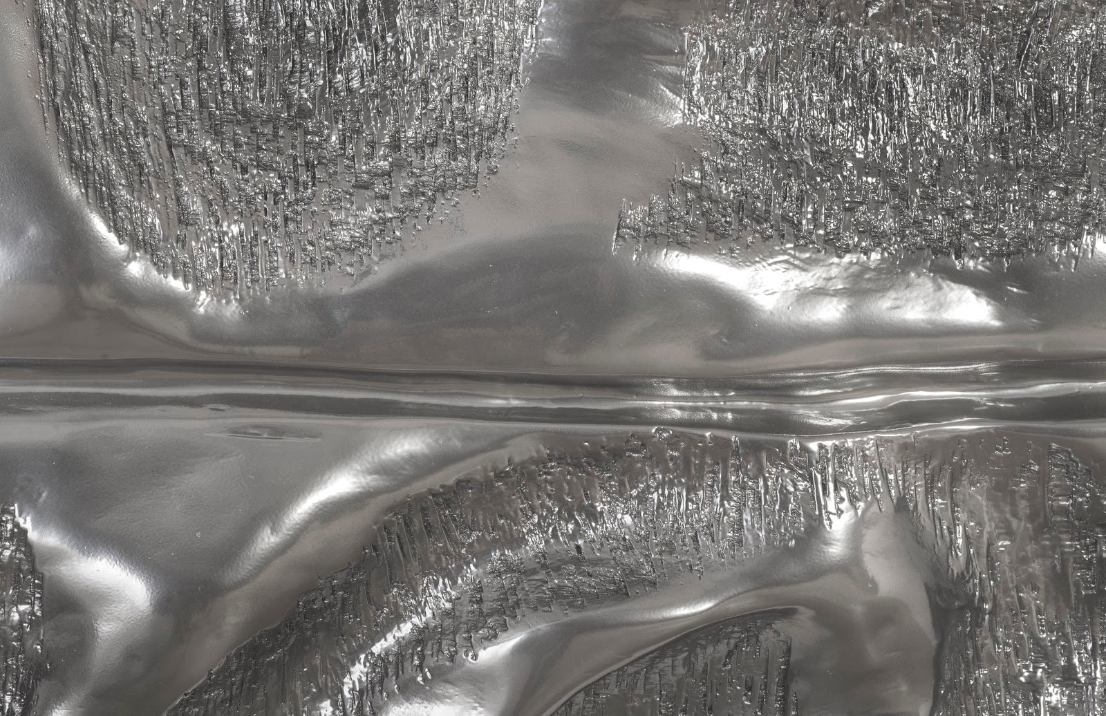Phillips Collection Home Oversized LTL - Rate to be Quoted Phillips Collection Petiole Wall Leaf, Liquid Silver, Colossal, Version B