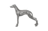 Phillips Collection Home Phillips Collection Posing Dog Sculpture, Black/Silver, Aluminum