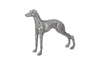 Phillips Collection Home Phillips Collection Posing Dog Sculpture, Black/Silver, Aluminum
