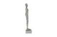 Phillips Collection Home Oversized LTL - Rate to be Quoted Phillips Collection Puzzle Woman Sculpture, Black/Silver, Aluminum