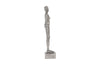 Phillips Collection Home Oversized LTL - Rate to be Quoted Phillips Collection Puzzle Woman Sculpture, Black/Silver, Aluminum