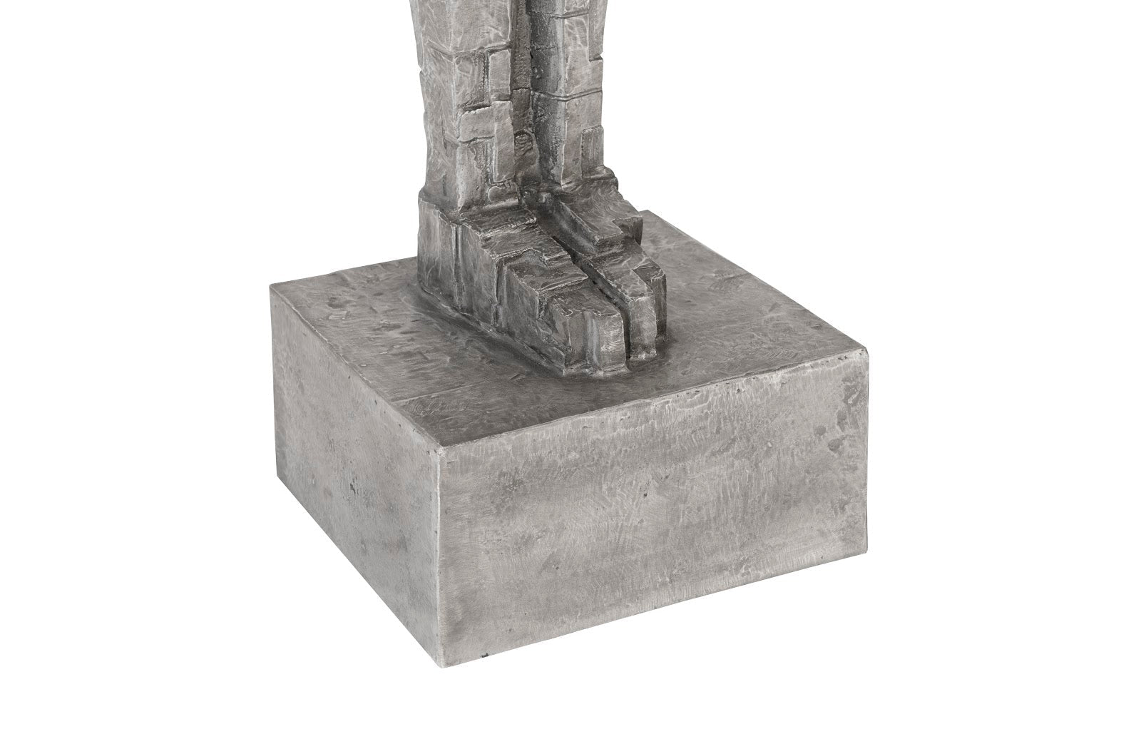 Phillips Collection Home Oversized LTL - Rate to be Quoted Phillips Collection Puzzle Woman Sculpture, Black/Silver, Aluminum