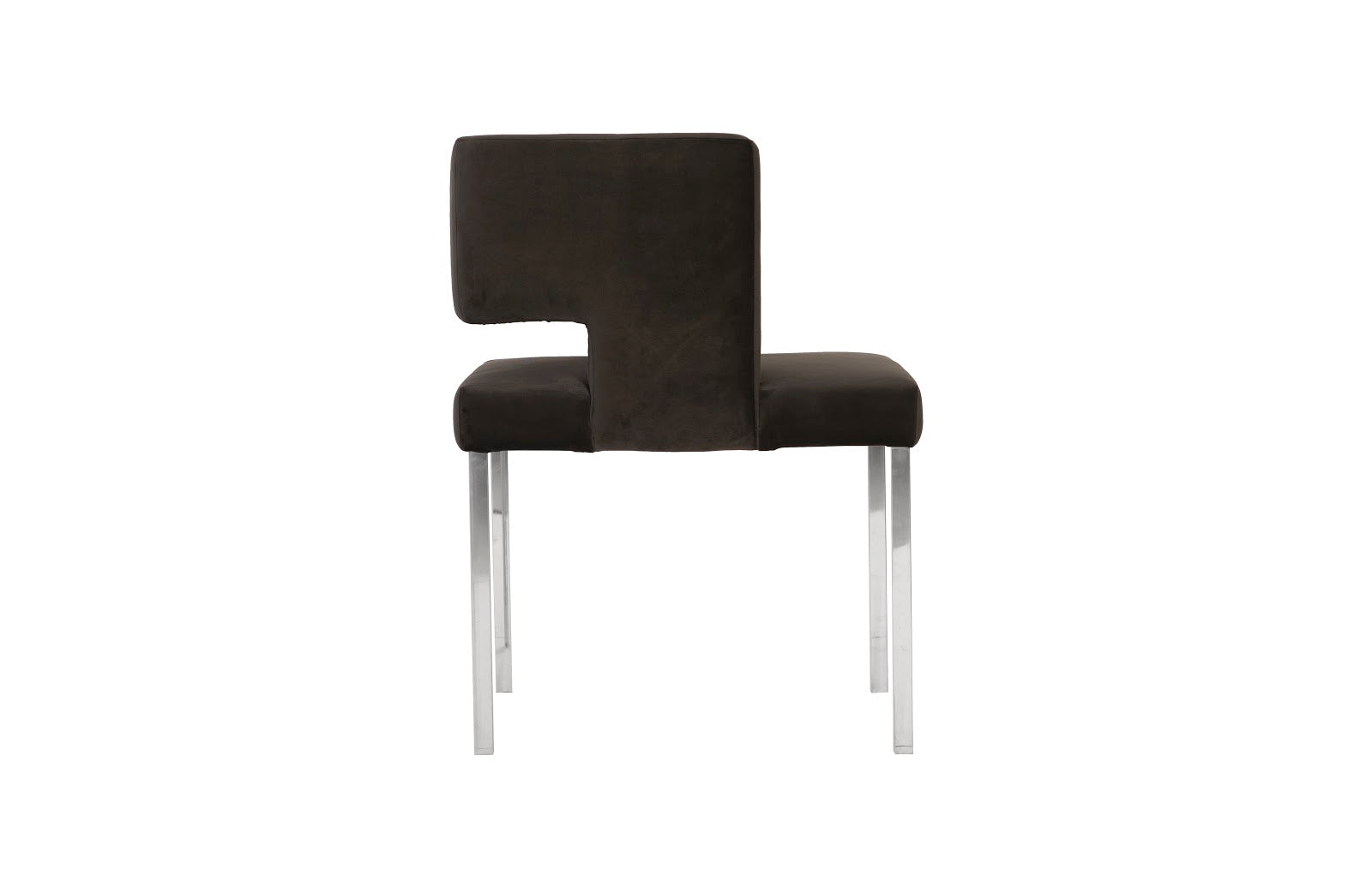 Phillips Collection Home Phillips Collection Raffia Dining Chair, Black, Stainless Steel Legs