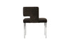 Phillips Collection Home Phillips Collection Raffia Dining Chair, Black, Stainless Steel Legs