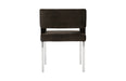 Phillips Collection Home Phillips Collection Raffia Dining Chair, Black, Stainless Steel Legs