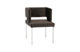 Phillips Collection Home Phillips Collection Raffia Dining Chair, Black, Stainless Steel Legs