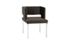 Phillips Collection Home Phillips Collection Raffia Dining Chair, Black, Stainless Steel Legs