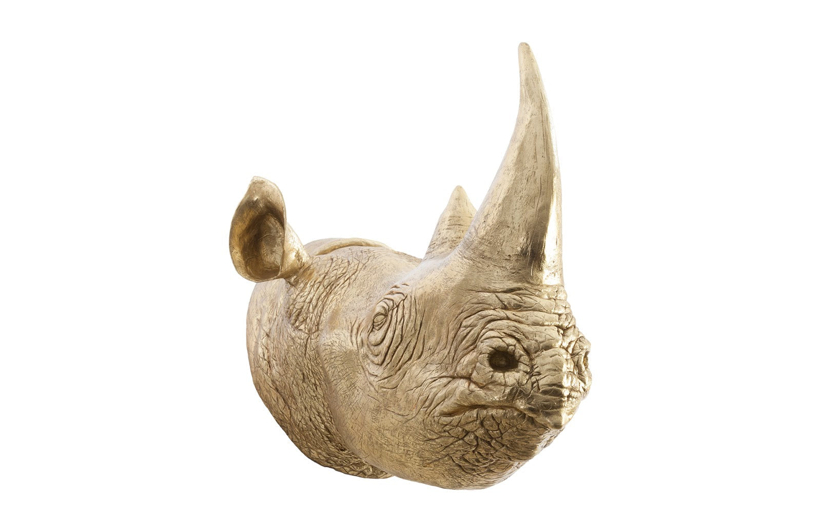 Phillips Collection Home Oversized LTL - Rate to be Quoted Phillips Collection Rhino Wall Art, Resin, Gold Leaf