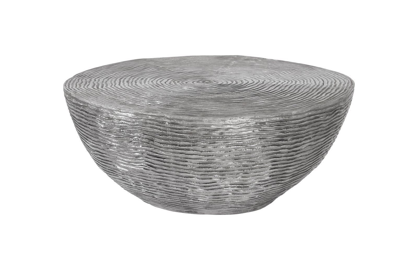 Phillips Collection Home Oversized LTL - Rate to be Quoted Phillips Collection Ripple Coffee Table, Black/Silver, Aluminum