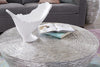 Phillips Collection Home Oversized LTL - Rate to be Quoted Phillips Collection Ripple Coffee Table, Resin, Silver Leaf with Antiquing