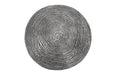 Phillips Collection Home Phillips Collection Ripple Side Table, Black/Silver, Aluminum