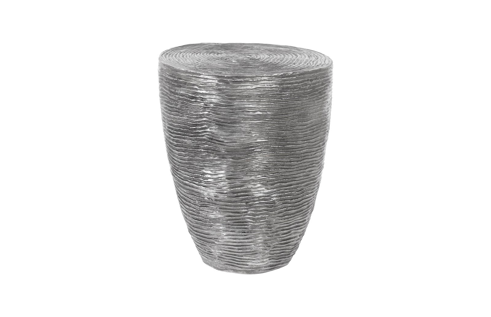 Phillips Collection Home Phillips Collection Ripple Side Table, Black/Silver, Aluminum