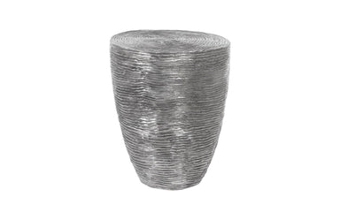 Phillips Collection Home Phillips Collection Ripple Side Table, Black/Silver, Aluminum