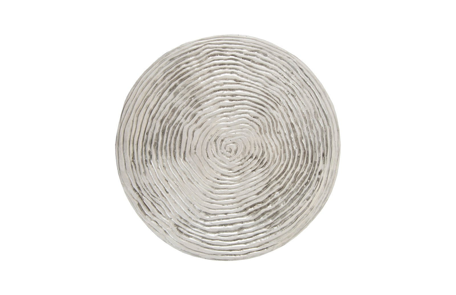 Phillips Collection Home Phillips Collection Ripple Side Table, Resin, Silver Leaf with Antiquing