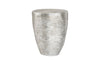 Phillips Collection Home Phillips Collection Ripple Side Table, Resin, Silver Leaf with Antiquing