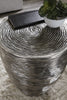 Phillips Collection Home Phillips Collection Ripple Side Table, Resin, Silver Leaf with Antiquing